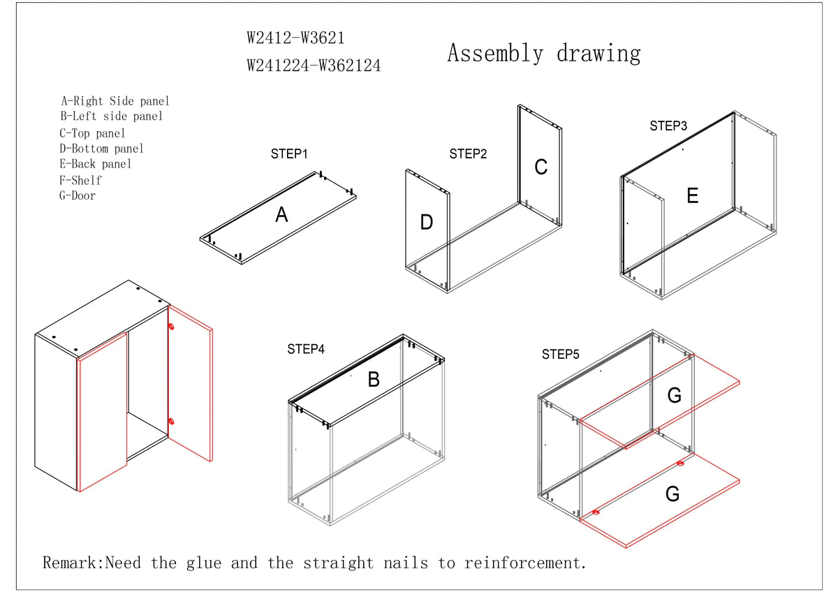 Refrigerator Wall - W361824